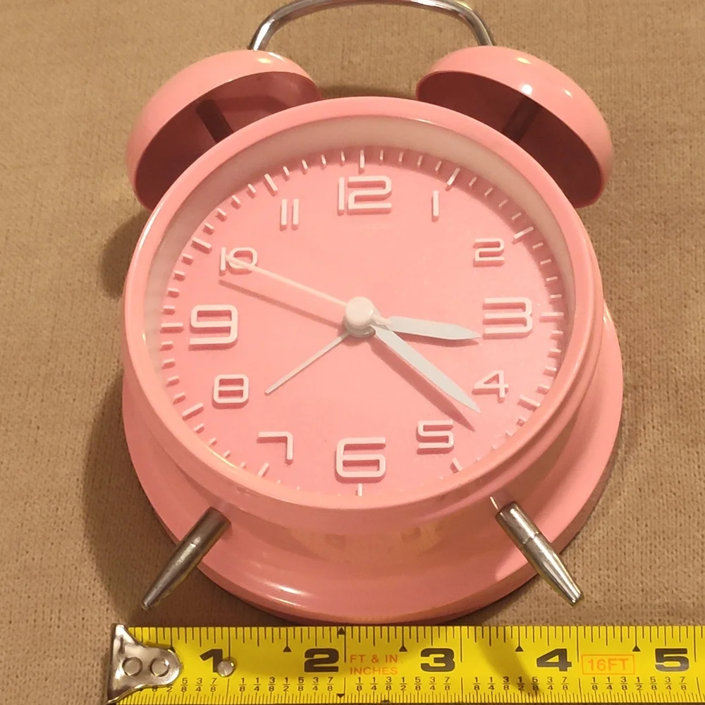 Pink Retro Alarm Clock